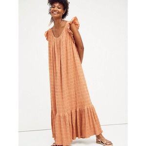New Free People ENDLESS SUMMER Kyra Midi Dress $118 SMALL  Doe